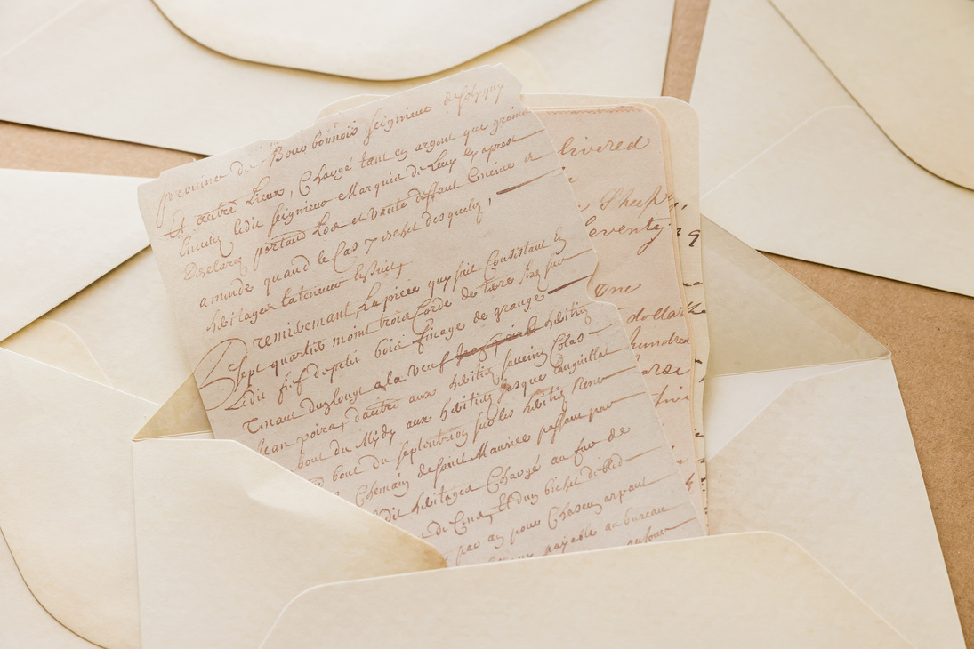 Handwritten Letter in Envelope